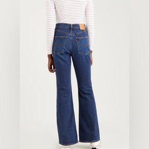 Levi's Dark Blue Flare Jeans - High Rise Wide Leg